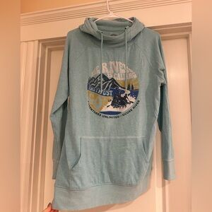 Blue Graphic Hoodie